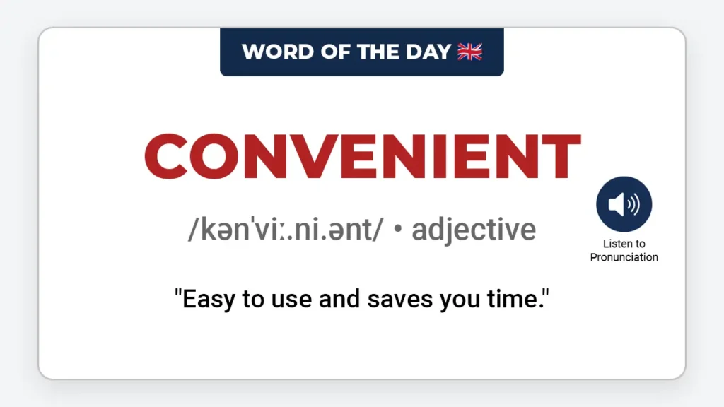 english-word-of-the-day-convenient-learn-english-vocabulary-lesson-vocaberry