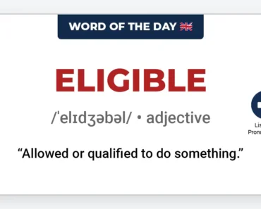 Word of the Day: Eligible Word of the Day: Eligible