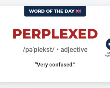 Word of the Day: Perplexed Word of the Day: Perplexed