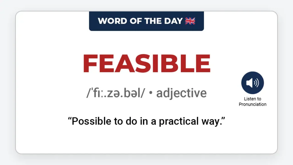 english-word-of-the-day-feasible-learn-english-vocabulary-lesson-vocaberry
