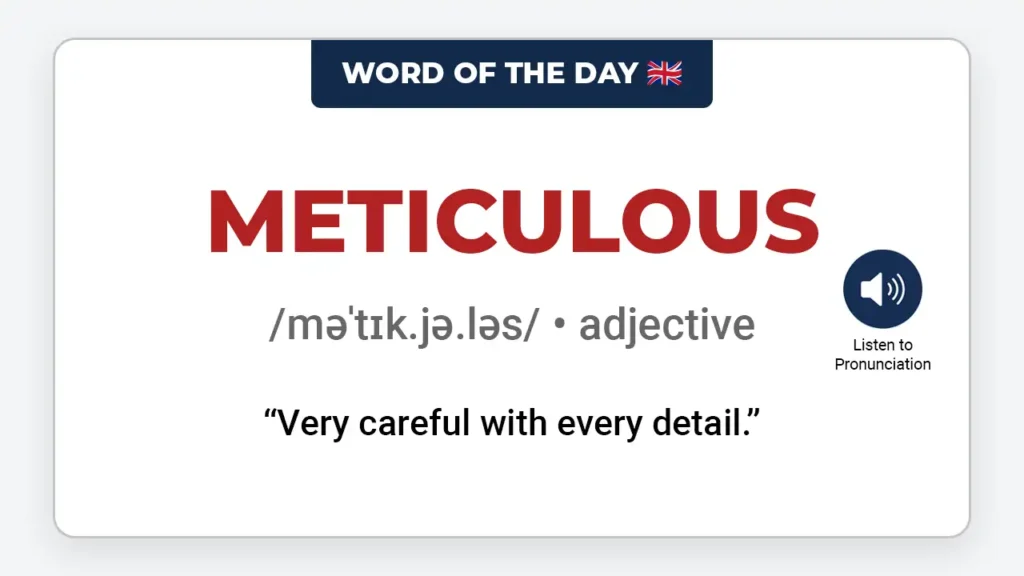 english-word-of-the-day-meticulous-learn-english-vocabulary-lesson-vocaberry