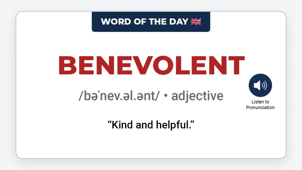 english-word-of-the-day-benevolent-learn-english-vocabulary-lesson-vocaberry
