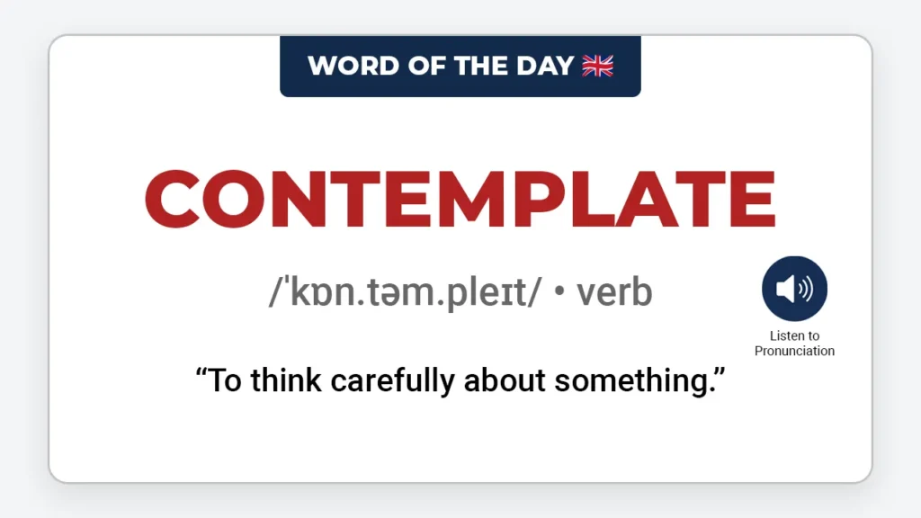 english-word-of-the-day-contemplate-learn-english-vocabulary-lesson-englishingeneral