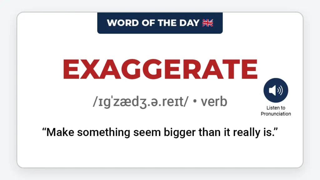 english-word-of-the-day-exaggerate-learn-english-vocabulary-lesson-englishingeneral