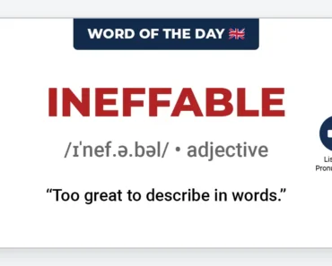 Word of the Day: Ineffable