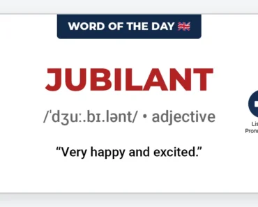 Word of the Day: Jubilant