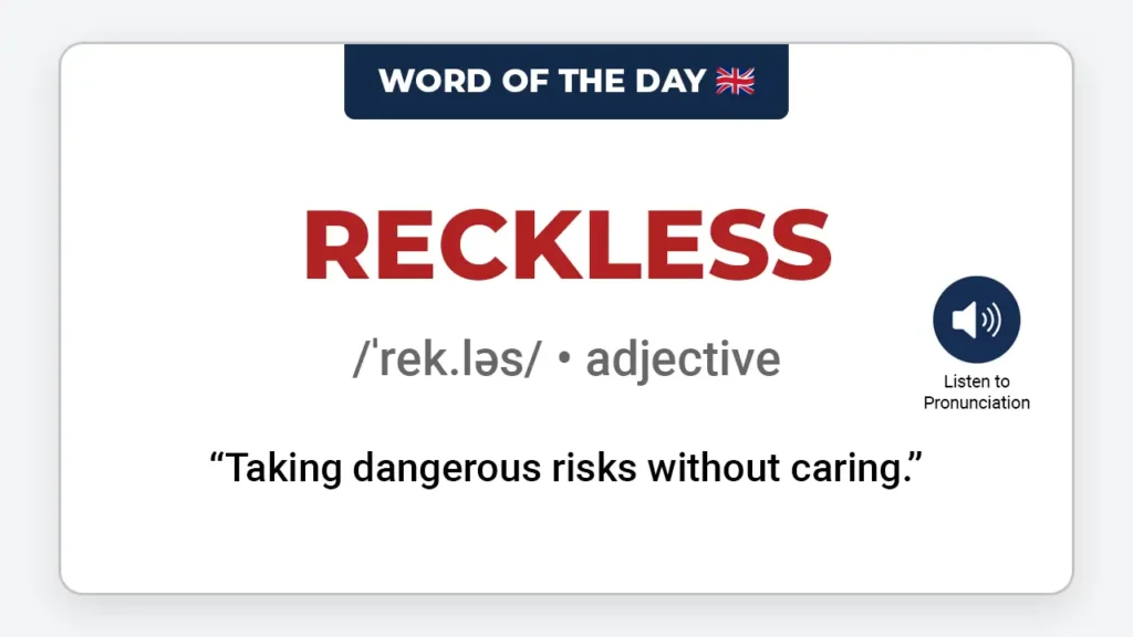 english-word-of-the-day-reckless-learn-english-vocabulary-lesson-englishingeneral
