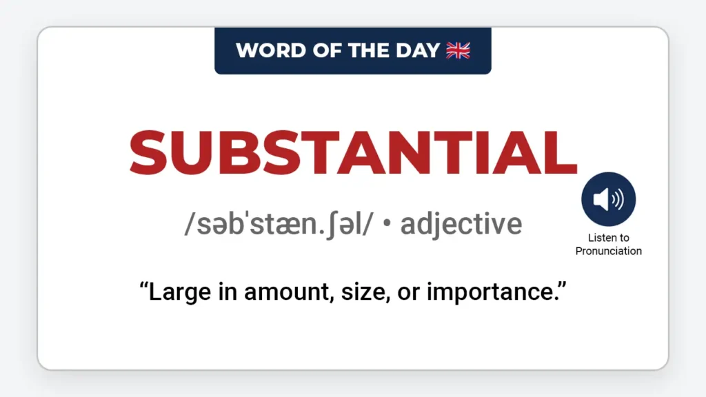 english-word-of-the-day-substantial-learn-english-vocabulary-lesson-vocaberry